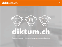 Tablet Screenshot of diktum.ch